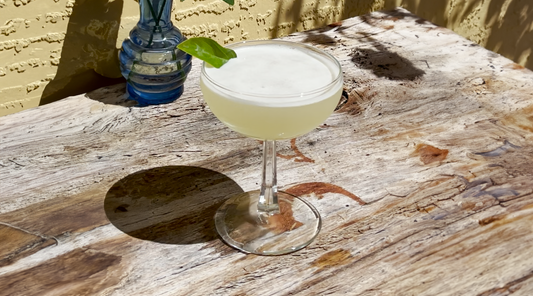 Non-Alcoholic Basil Gimlet Mocktail
