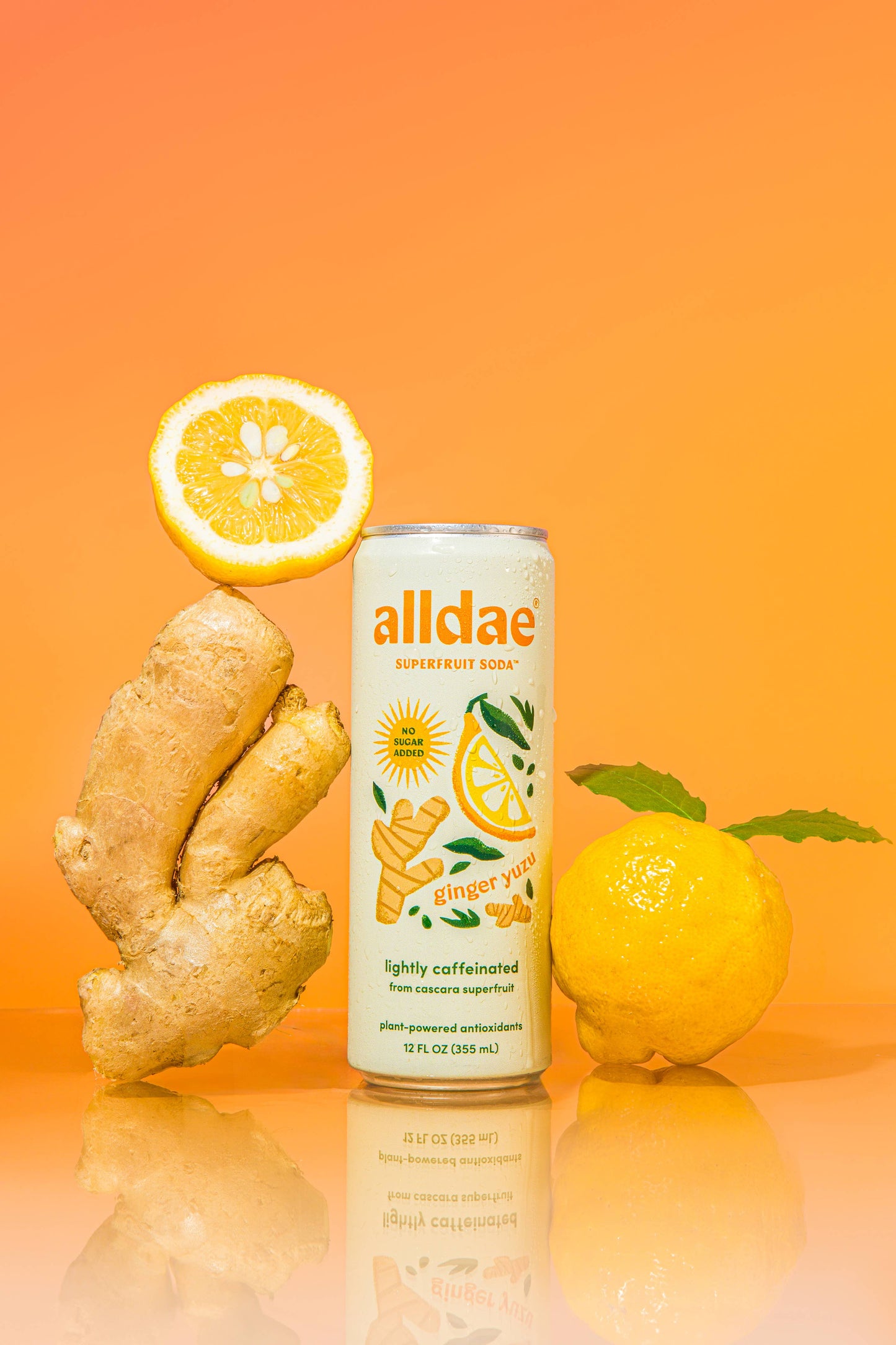 alldae superfruit soda - Ginger Yuzu