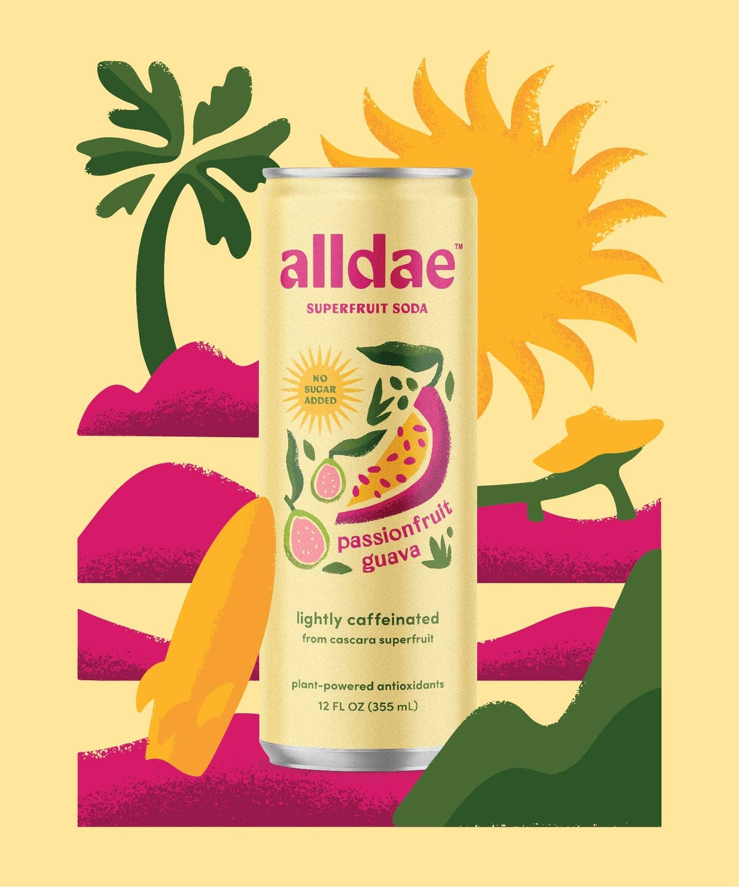 alldae superfruit soda - Passionfruit Guava