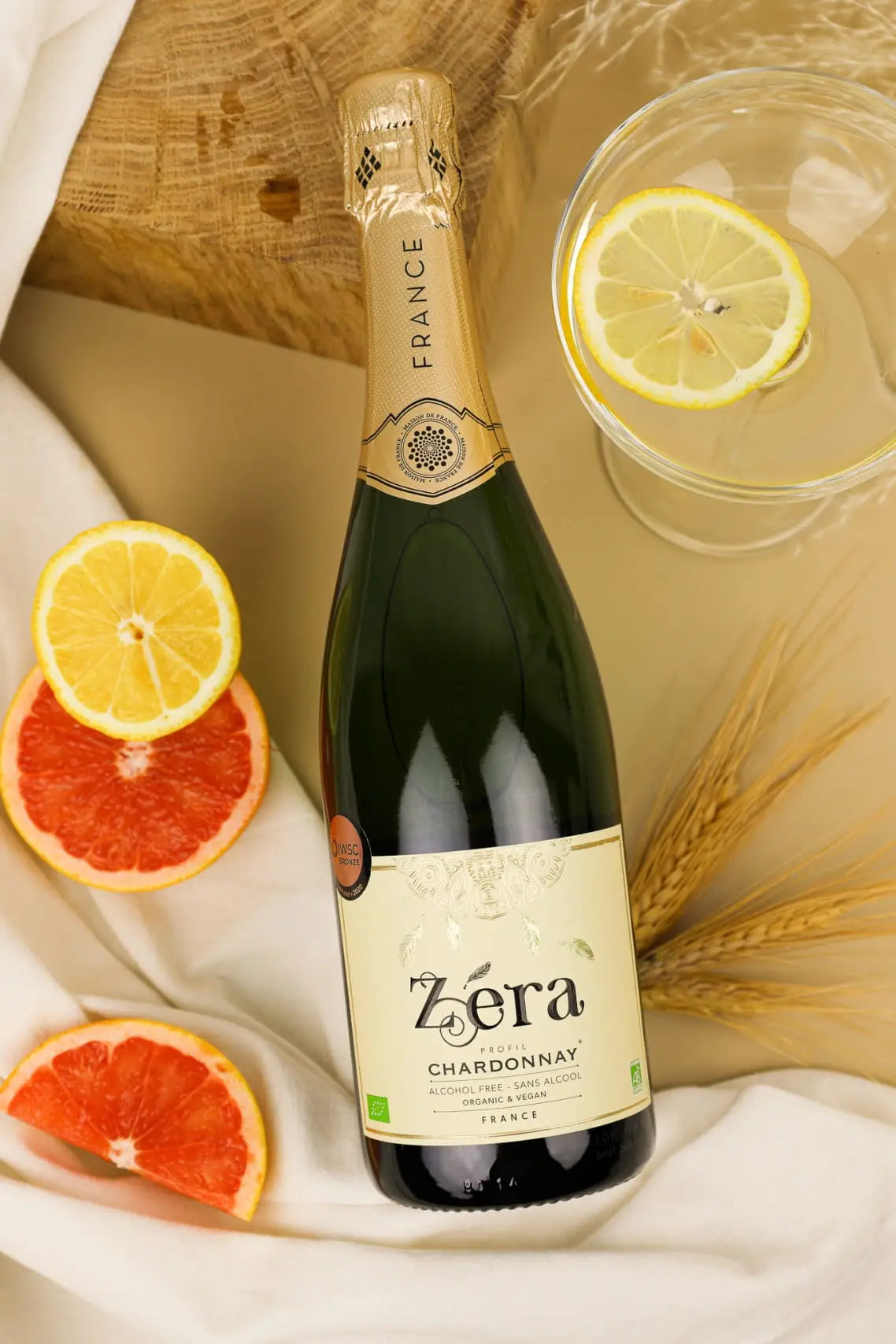 Zéra - Organic Non-Alcoholic Wine Sparkling White Chardonnay