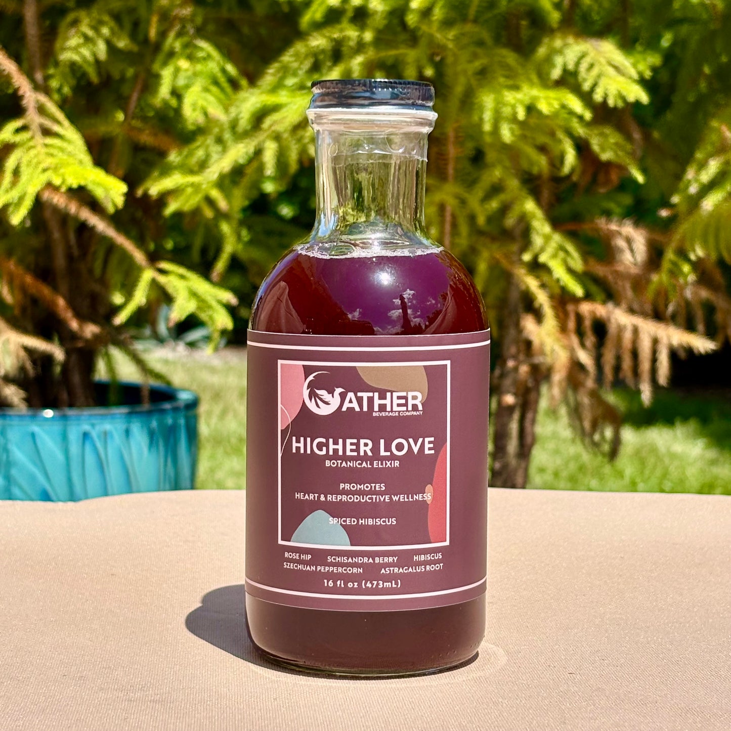 Gather Beverages - Higher Love - Spiced Hibiscus Botanical Elixir