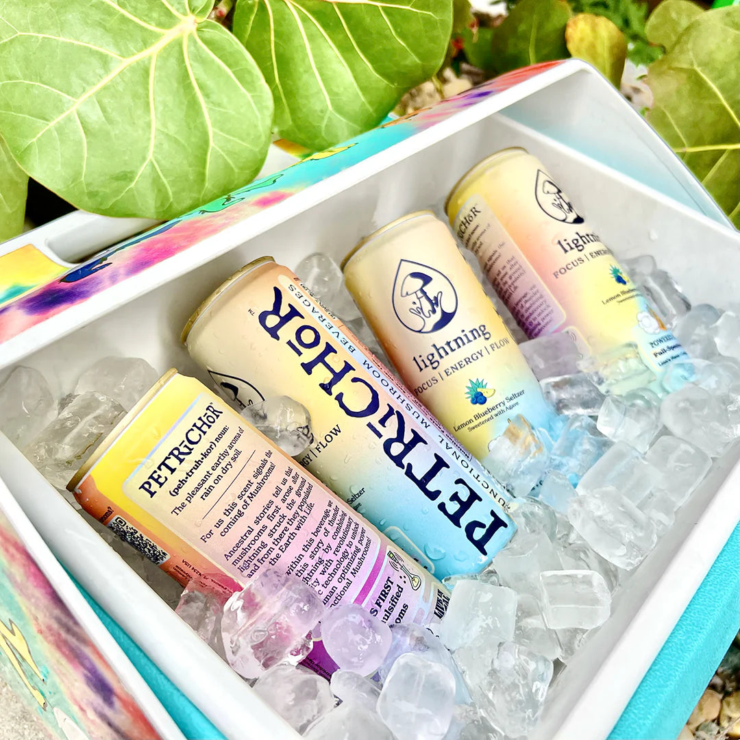Petrichor - Lemon Blueberry Lightning Seltzer with Mushrooms