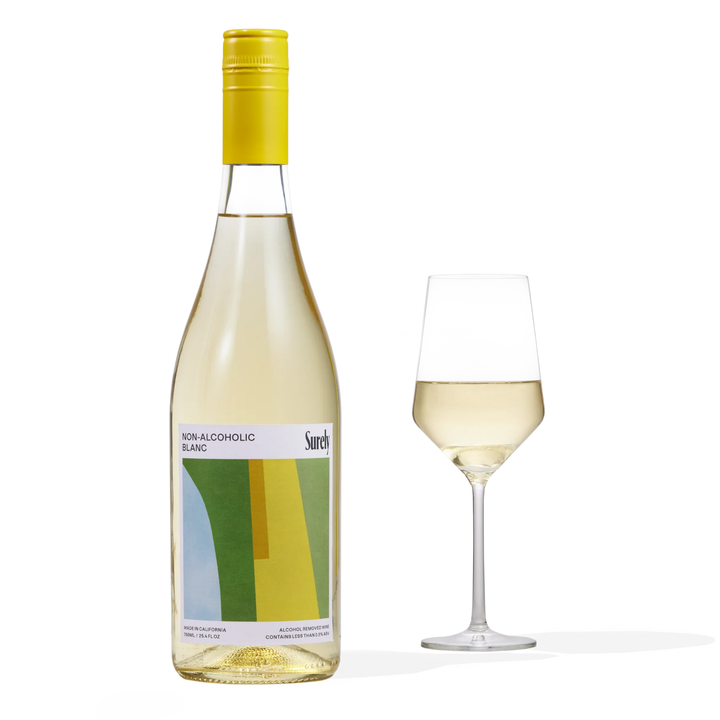 surely non alcoholic blanc white wine blend no background