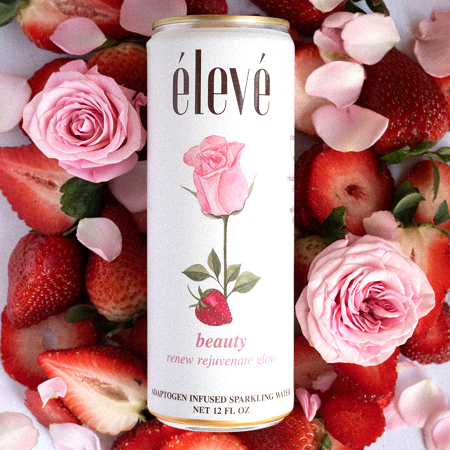 élevé Beauty (Strawberry Rose) - Adaptogen Sparkling Water