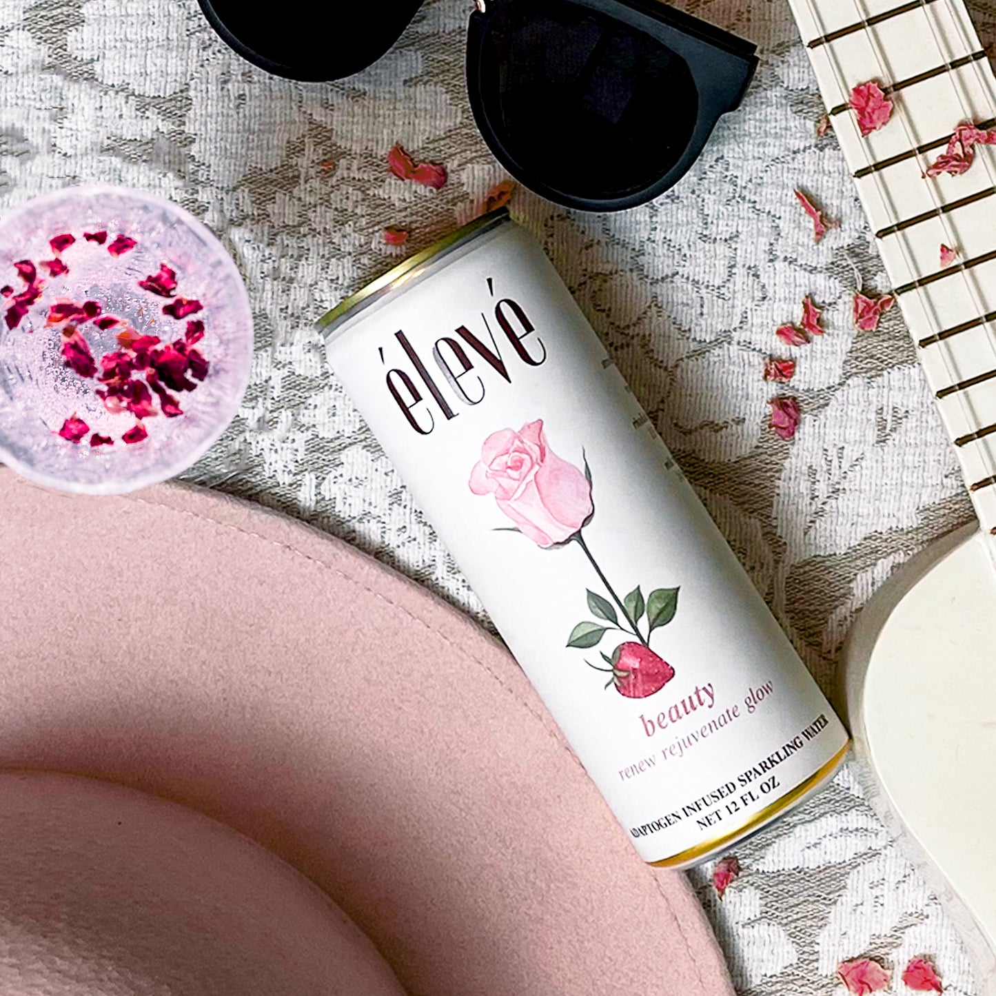 élevé Beauty (Strawberry Rose) - Adaptogen Sparkling Water