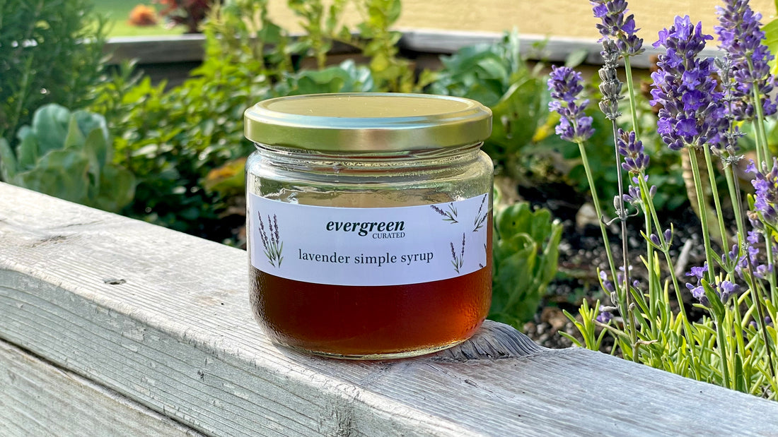 DIY Organic Lavender Simple Syrup