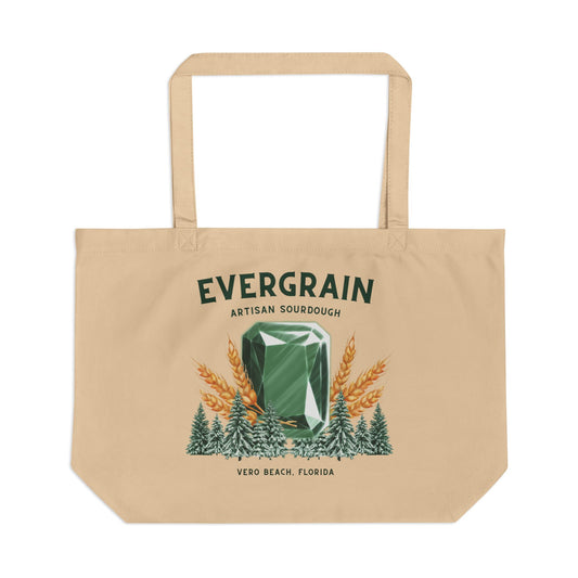 Emerald Mountain, Large Eco Tote, 100% Organic Cotton