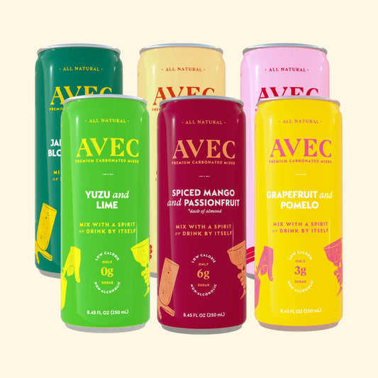 AVEC All Flavors Sampler Pack - Sparkling Drink Mixers