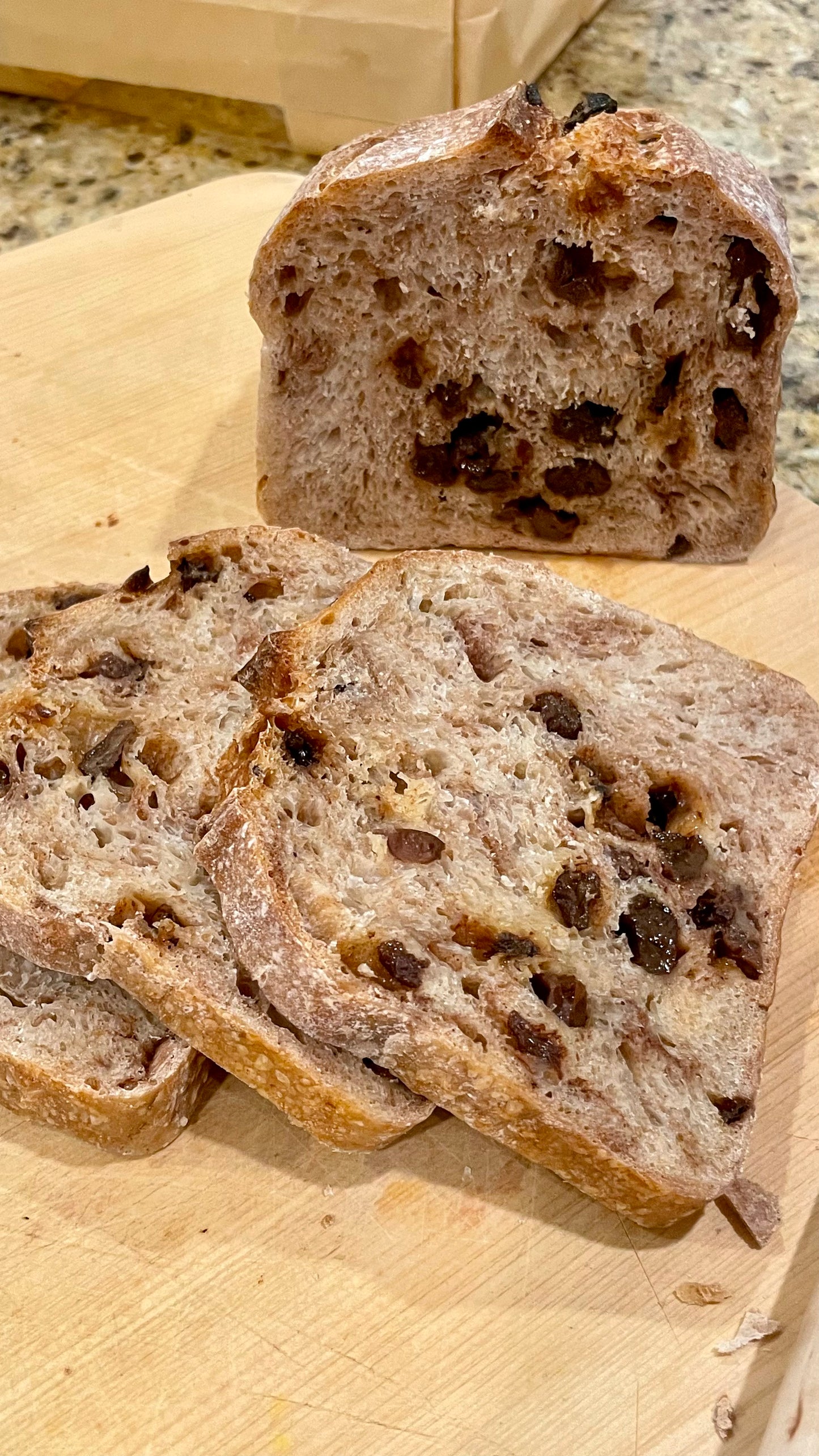 Cinnamon Raisin Sourdough Loaf (Organic ingredients)