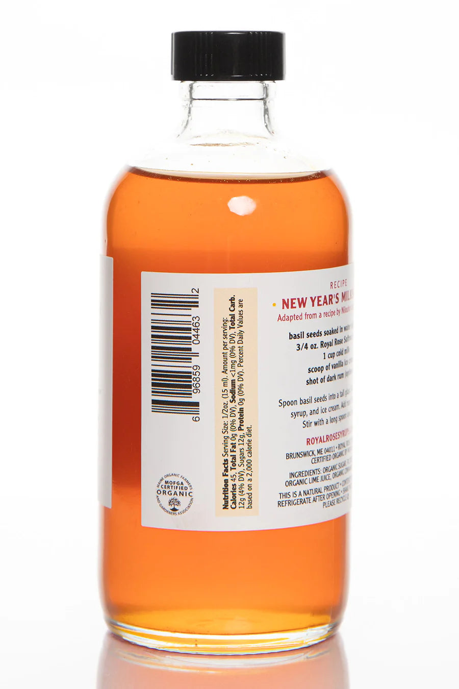 Royal Rose Syrups - Saffron Organic Simple Syrup 2oz